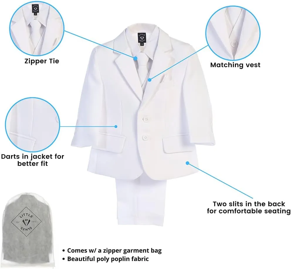 1st Communion Suit for Boys - Boys' Suit - Black, Classic Fit - 7-10 Years