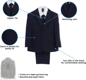 1st Communion Suit for Boys - Boys' Suit - Black, Classic Fit - 7-10 Years
