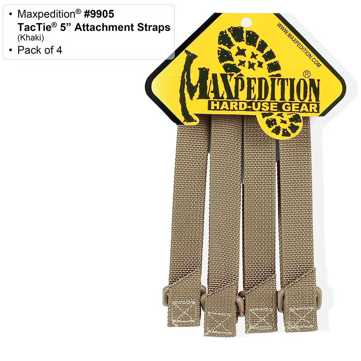 5" TacTie (Pack of 4)