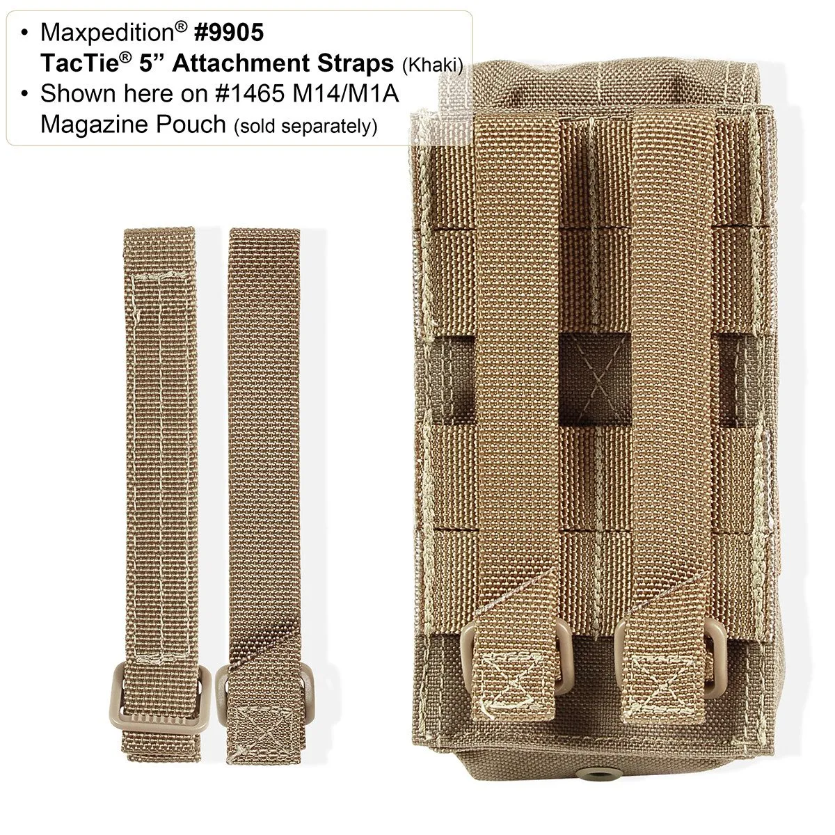 5" TacTie (Pack of 4)