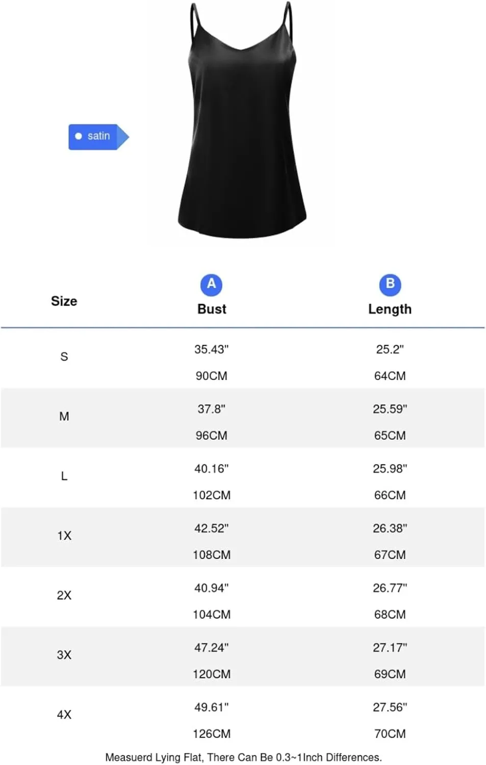 7th Element Womens Silk Satin Camisole Plus Size Tank Tops V Neck Casual Cami Sleeveless Blouses Summer Basic Tank Shirt