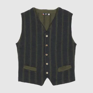 A Piece of Chic Striped Wool Vest