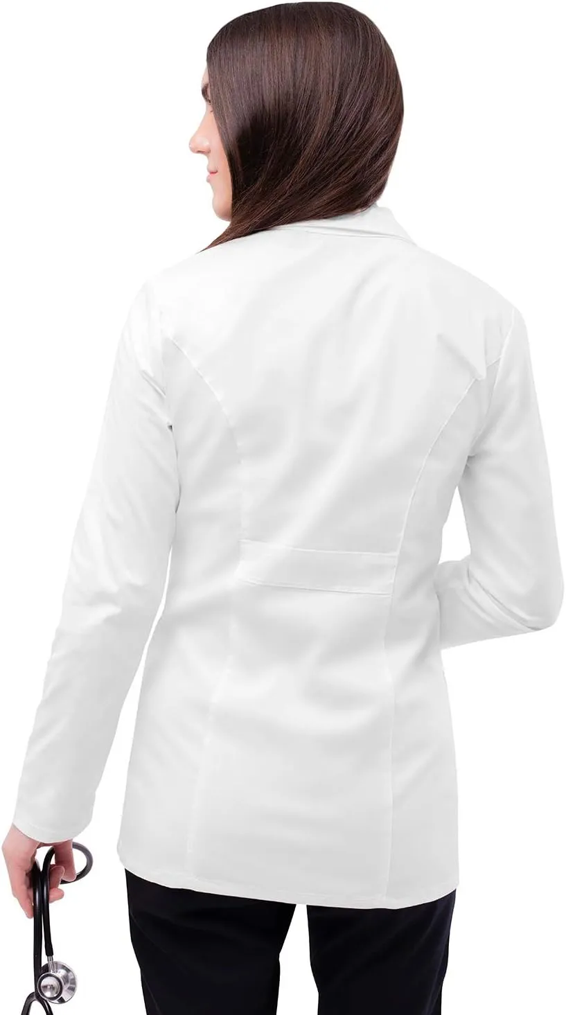 Adar Universal Stretch Lab Coat for Women - 28" Tab-Waist Lab Coat