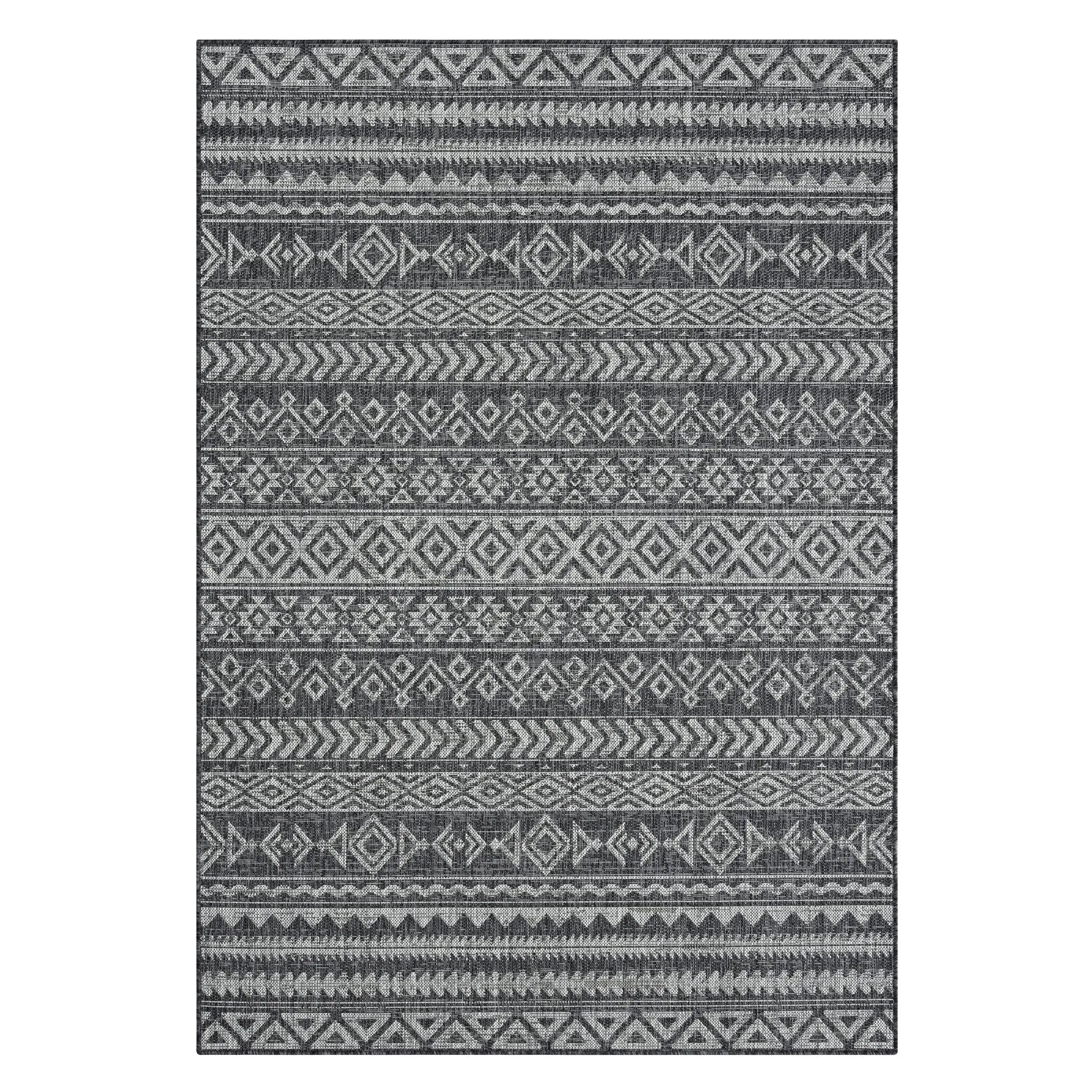 Alfresco 421 Dark Grey Rug - Weatherproof & Elegant