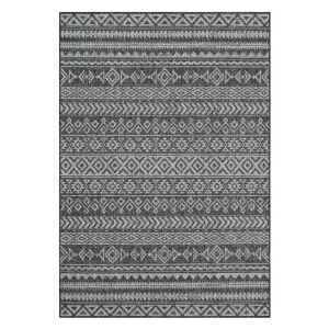 Alfresco 421 Dark Grey Rug - Weatherproof & Elegant