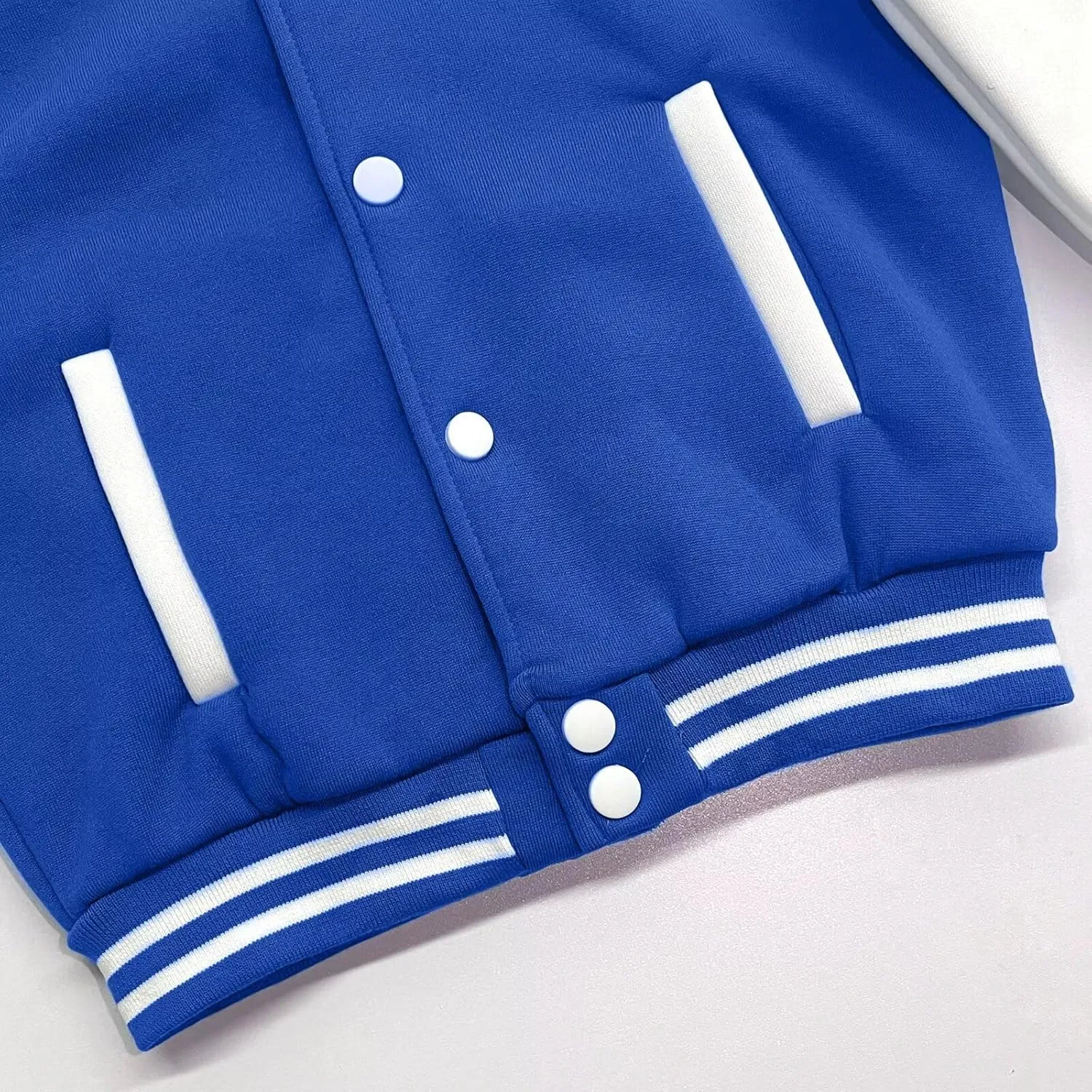 babyhealthy Kids Boys Varsity Jacket Baseball Jacket Casual Sport Cardigan Sweatshirt Youth 2-13 Year