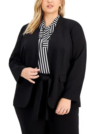 Bar III Womens Open Front Blazer Jacket