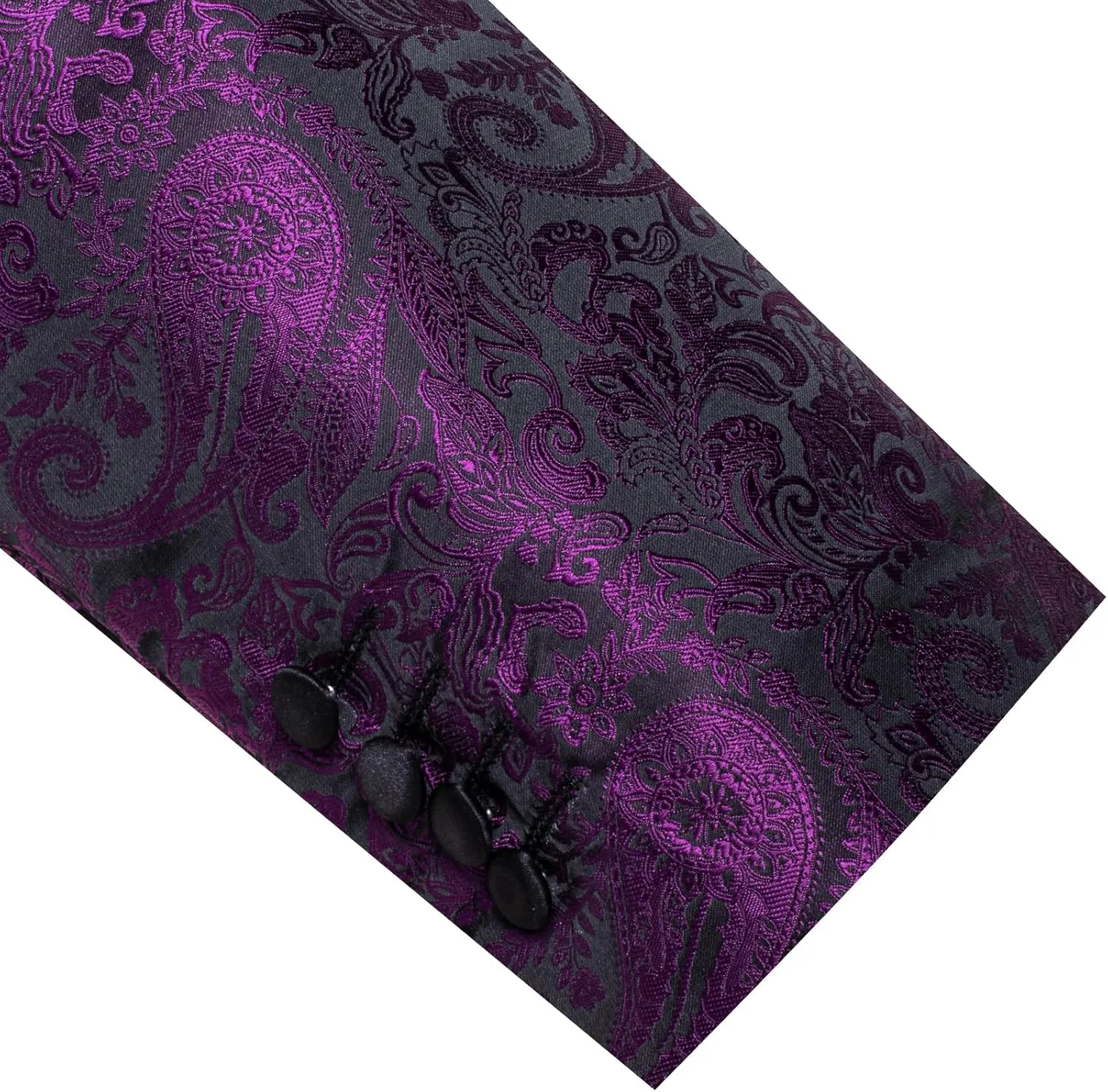 Barry.Wang Blazer for Men Paisley Sport Coat Lightweight Suit Jacket Regular Tuxedo Flower Mardi Gras Carnival Gift