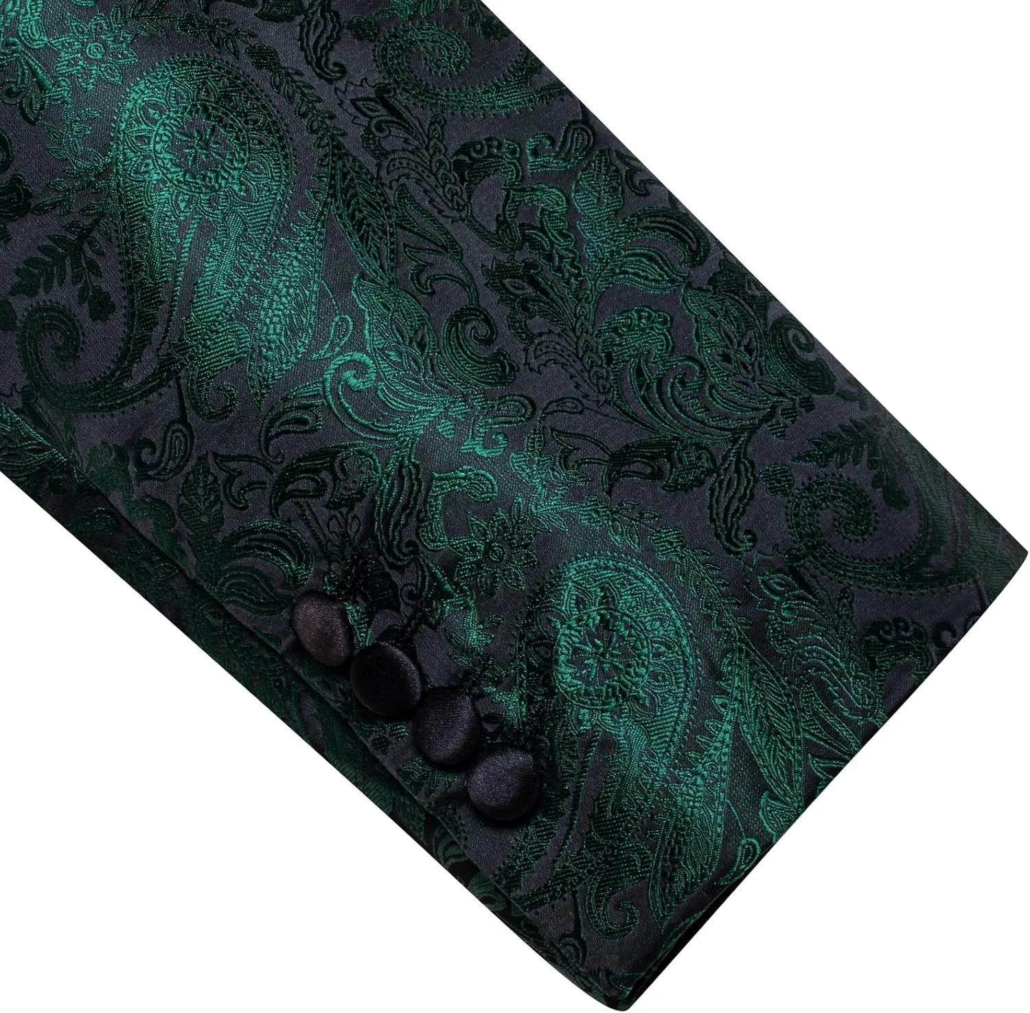 Barry.Wang Blazer for Men Paisley Sport Coat Lightweight Suit Jacket Regular Tuxedo Flower Mardi Gras Carnival Gift