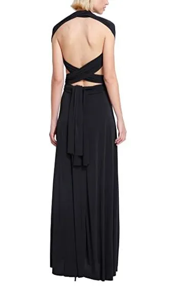 Black Multi Style Convertible Maxi Dress 2