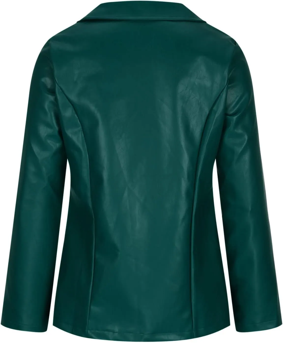 Blazers for Women 2025 Fashion Motorcycle Leather Jacket Coat Dressy Open Front Office Bussiness Blazer Jackets