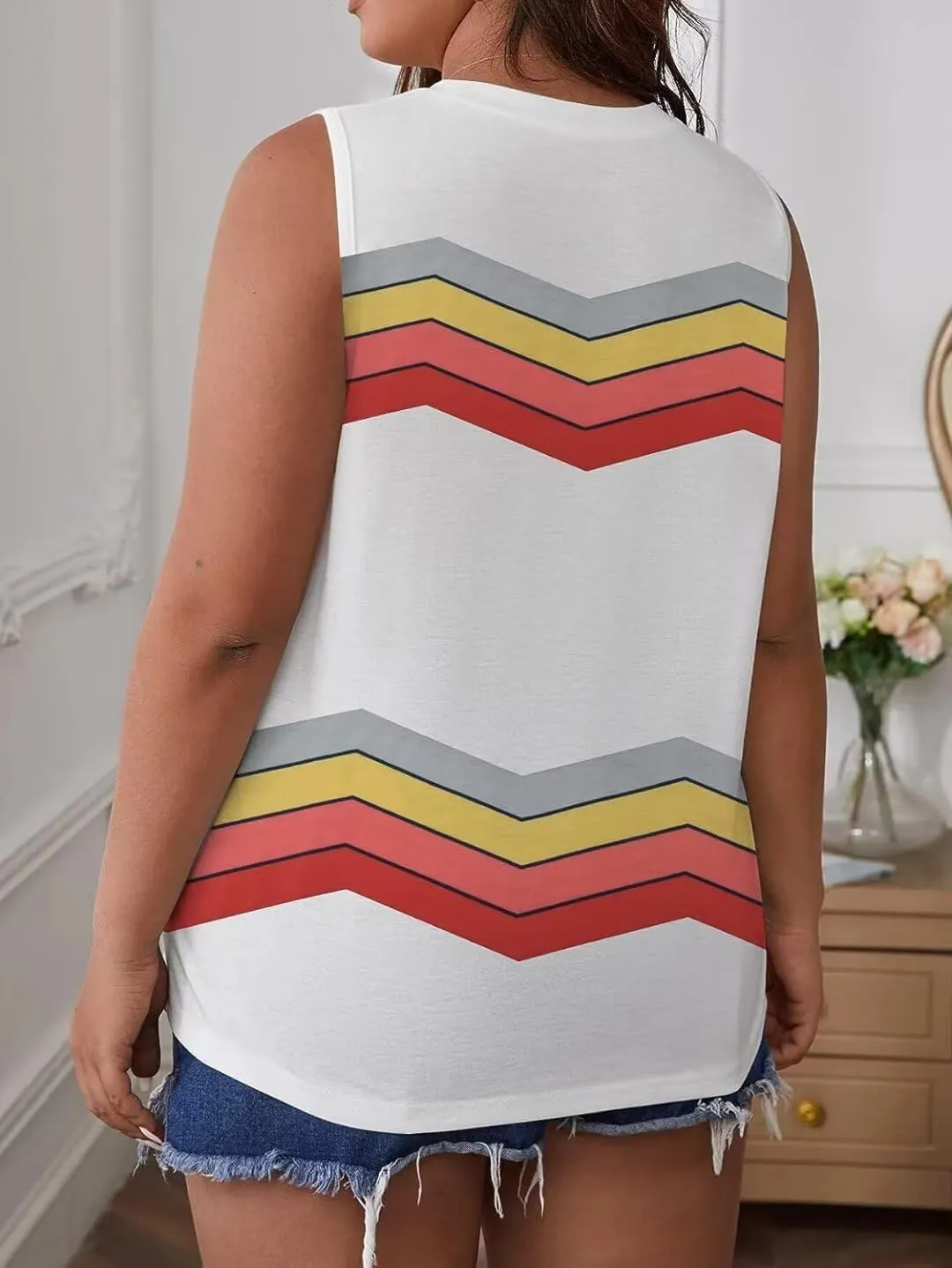 Bliwov Womens 2025 Loose Fit Tank Tops Sleeveless Crewneck Trendy Basic Casual Y2k Outfits Summer Going Out Shirts