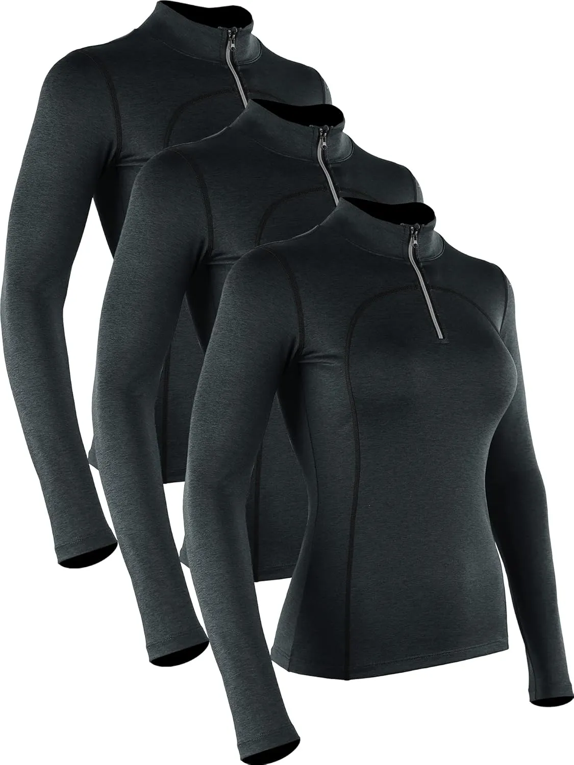 CADMUS Women's Compression Long Sleeve Shirts for Hiking Running Dry Fit Tights
