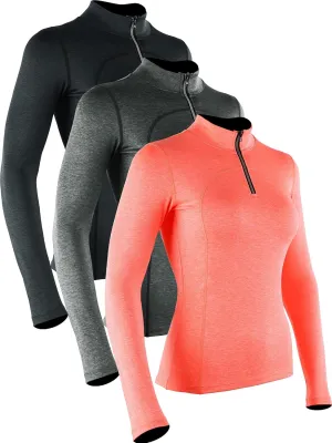 CADMUS Women's Compression Long Sleeve Shirts for Hiking Running Dry Fit Tights