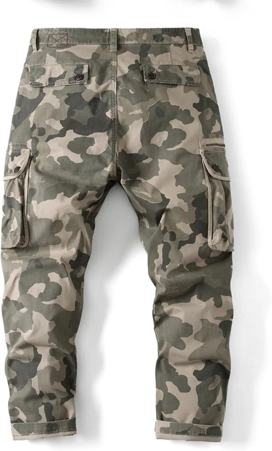 Cargo Cropped Pants Men's Tactical Hip Hop Harem Street Pants Relaxed Fit Casual Trousers Sports Functional Overalls