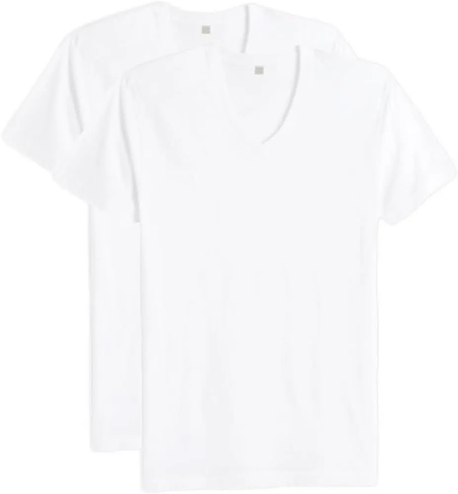 Christopher Hart Big & Tall White V-Neck Undershirts