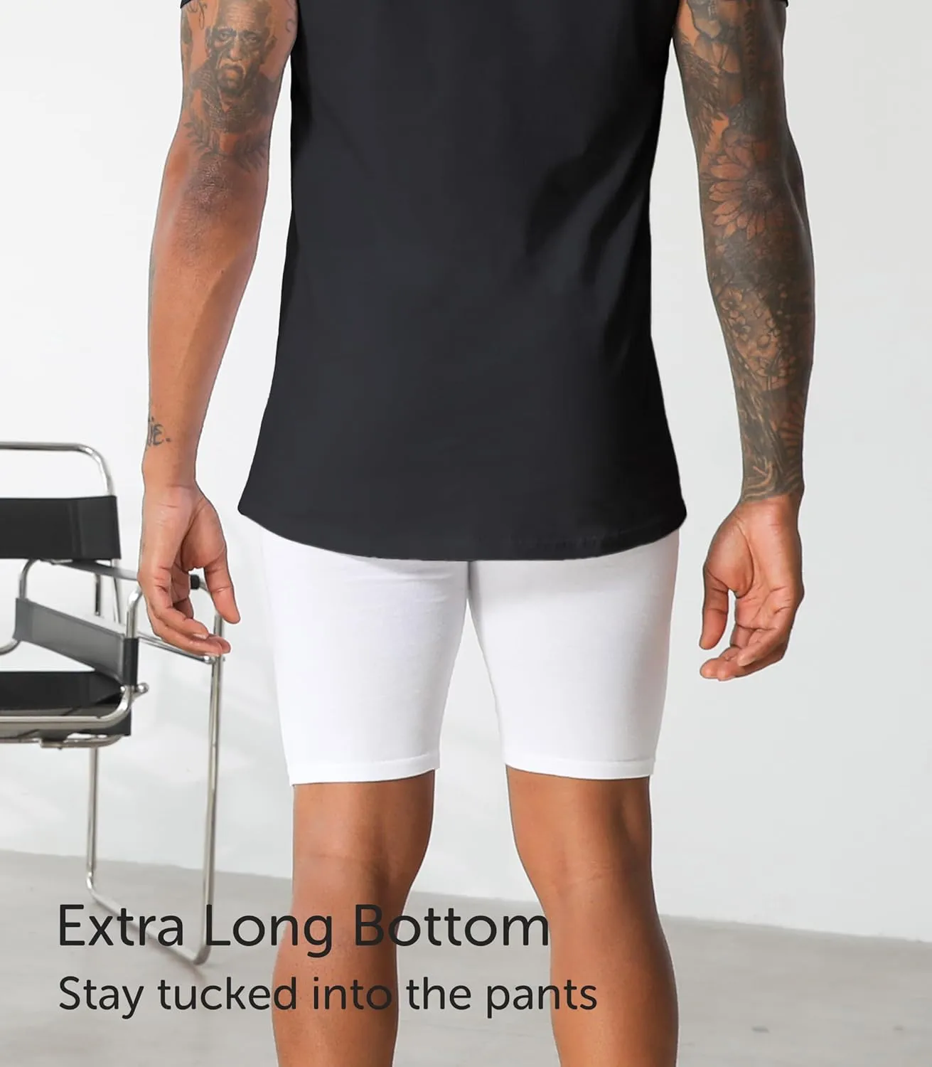 Comfneat Men's Undershirts 100 Percent Cotton Underclothing Comfy V-Neck T-Shirts (4-Pack/6-Pack)