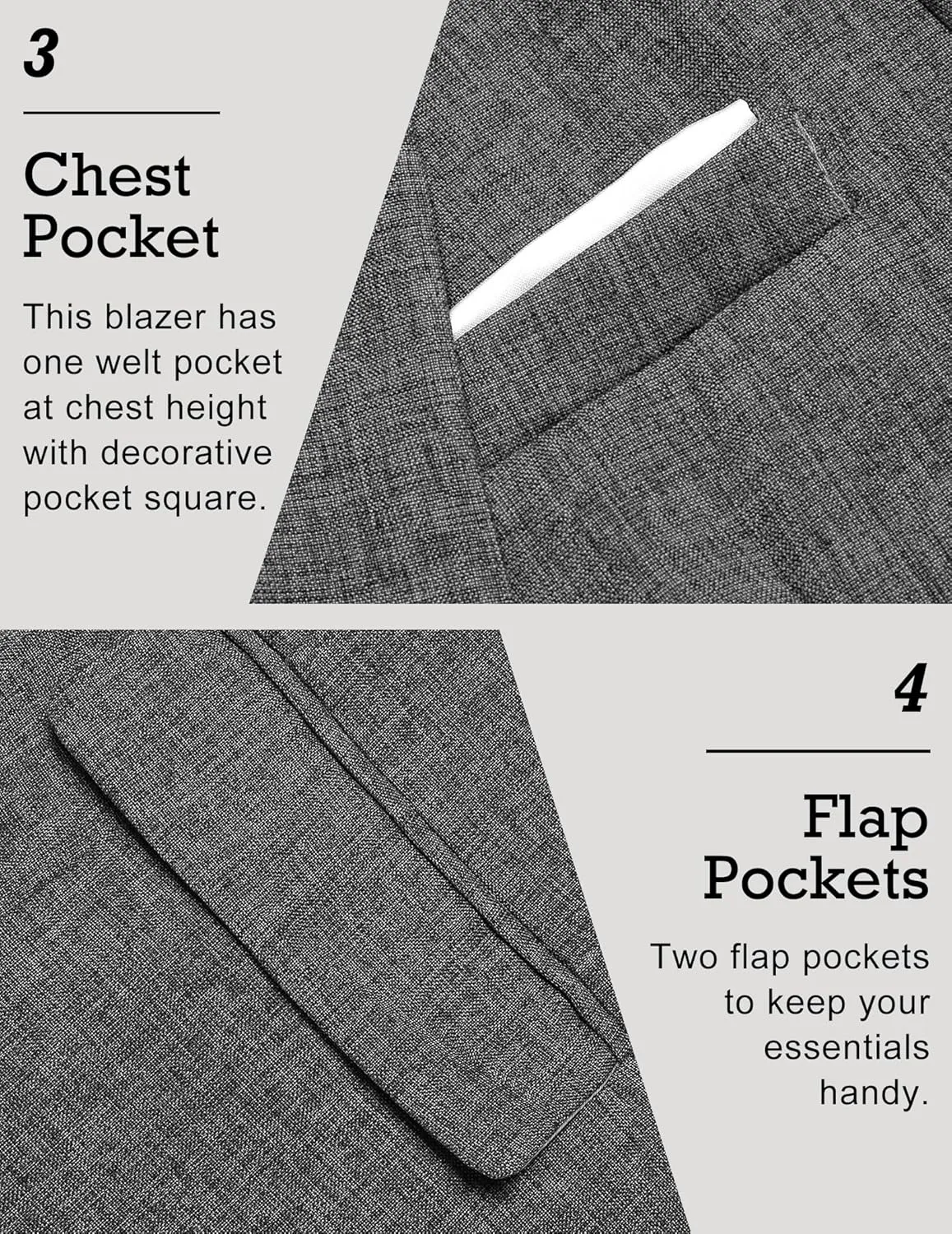 COOFANDY Men's Blazer Casual Sport Coats Slim Fit One Button Lightweight Suit Jacket