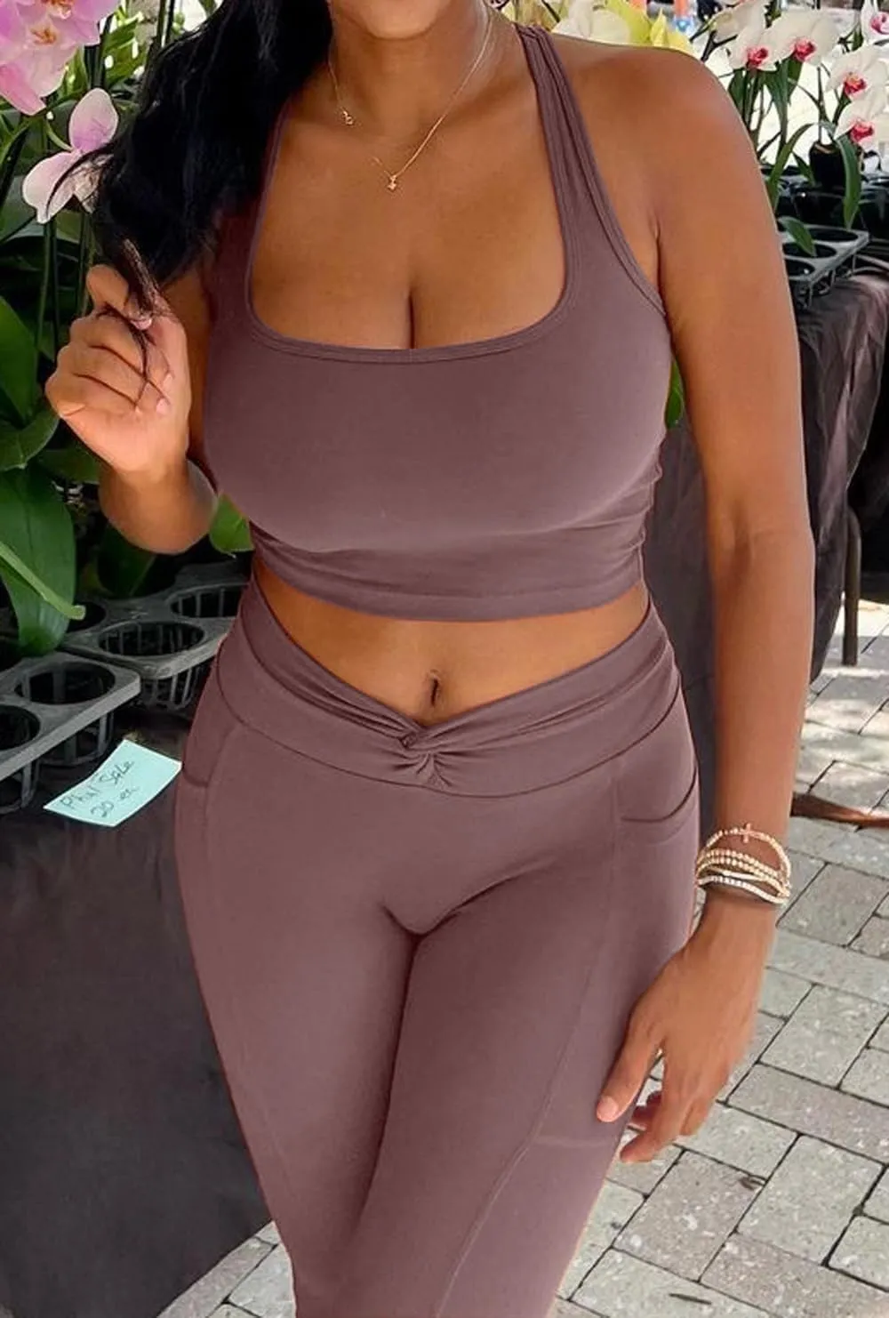 Crop Tops for Women Sexy Sleeveless Square Neck Tank Tops Basic Racerback Crop Tank Tops