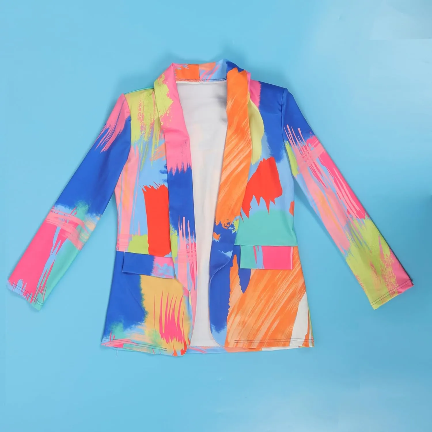 cu4eve Blazer Jackets for Women Business Casual Lightweight Long Sleeve Oversized Fall Trendy Work Outfits Plus Size Coat