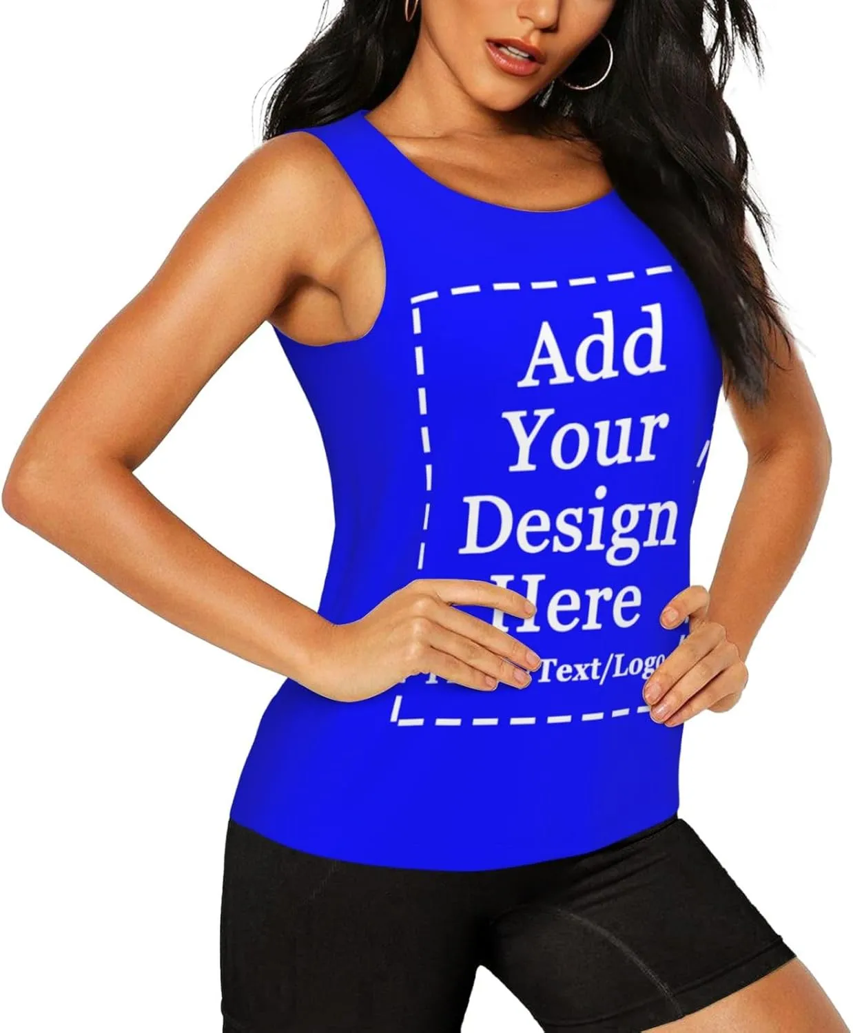 Custom Womens Sports Tank Add Your Design Personalized Photo Text Tank Tops