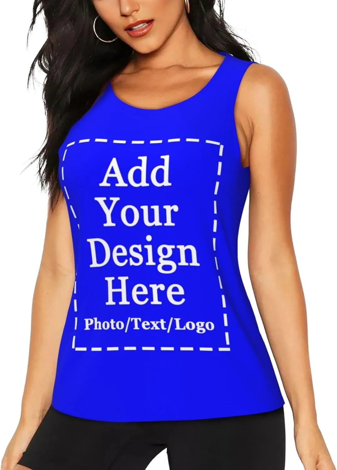 Custom Womens Sports Tank Add Your Design Personalized Photo Text Tank Tops