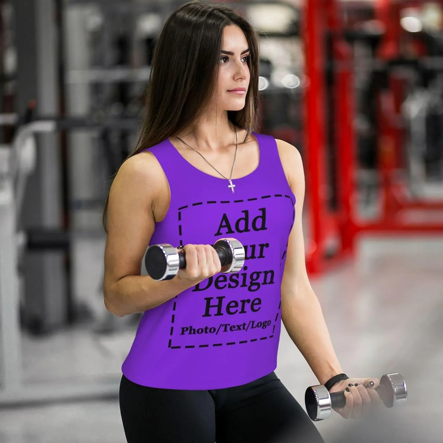 Custom Womens Sports Tank Add Your Design Personalized Photo Text Tank Tops