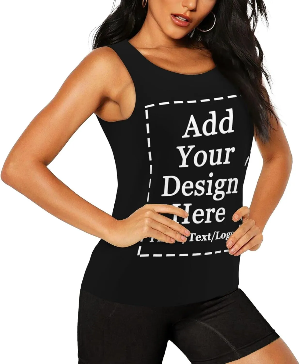 Custom Womens Sports Tank Add Your Design Personalized Photo Text Tank Tops