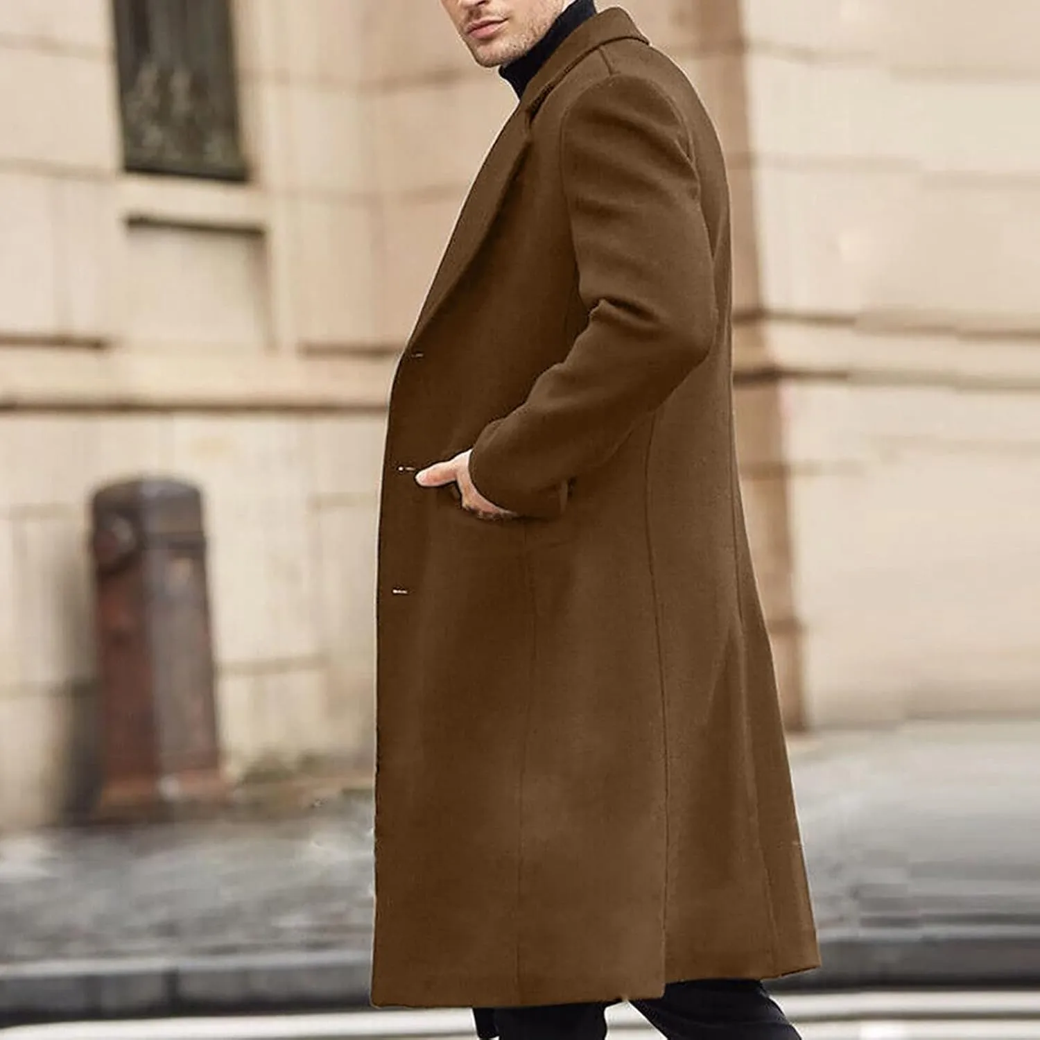 Duster Coat Print Lapel Button Down Long Sleeve Long Cardigan Windbreaker Loose Winter and Autumn Coat Jackets For