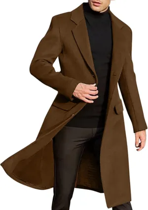 Duster Coat Print Lapel Button Down Long Sleeve Long Cardigan Windbreaker Loose Winter and Autumn Coat Jackets For