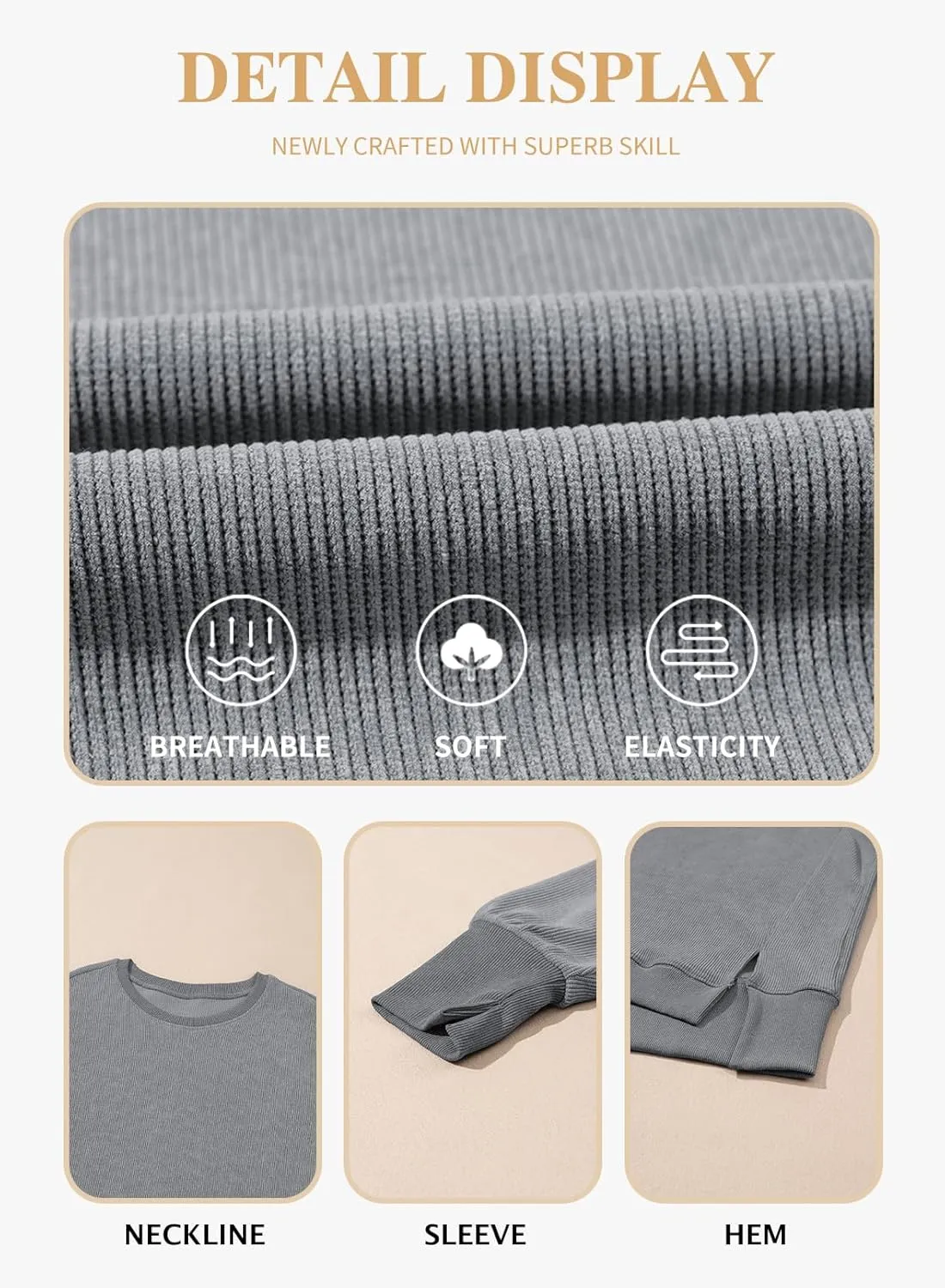 Eytino Plus Size Sweatshirt for Women Oversized Long Sleeve Crewneck Casual Loose Fall Fashion Outfits Tops(1X-5X)