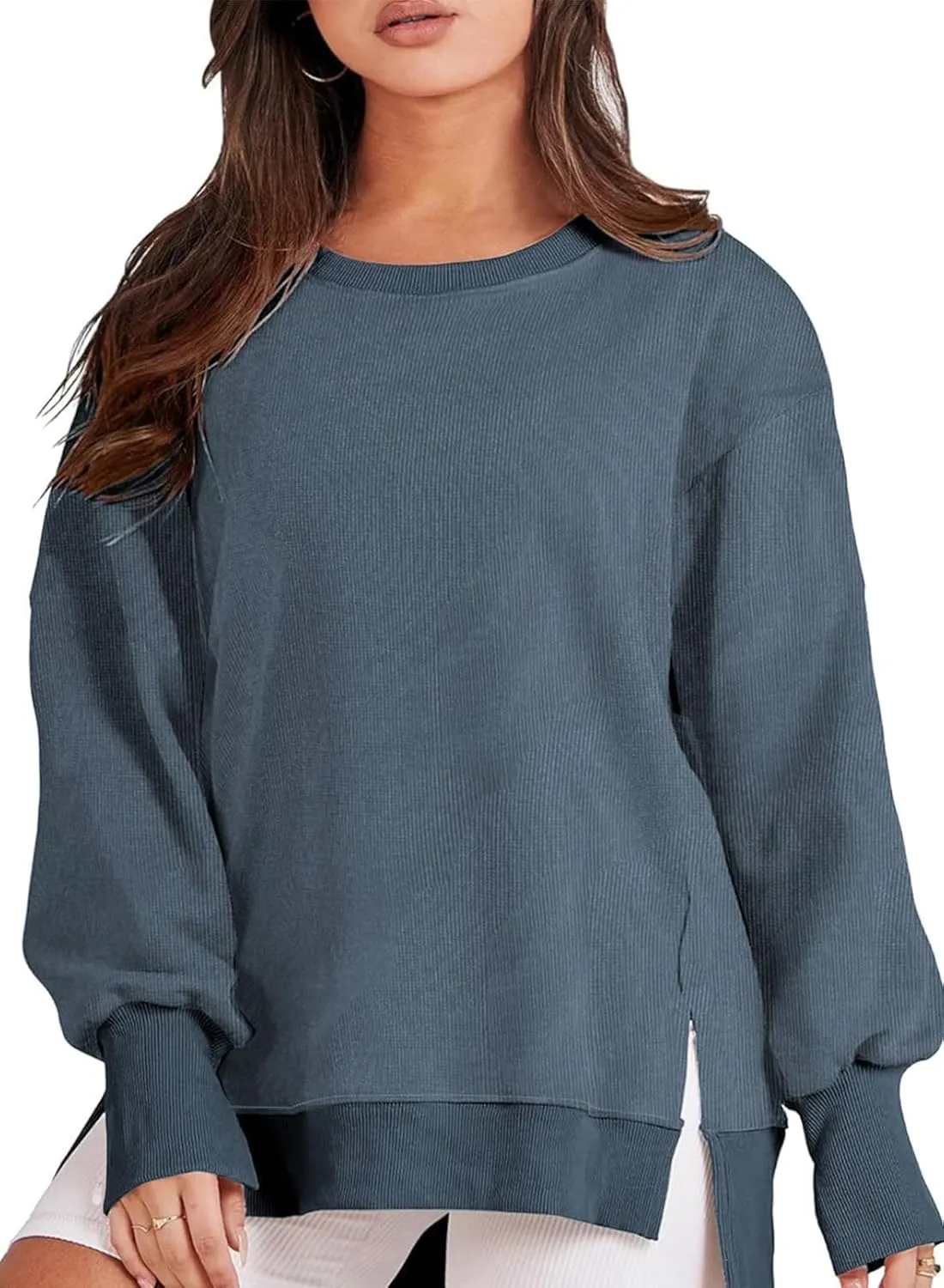 Eytino Plus Size Sweatshirt for Women Oversized Long Sleeve Crewneck Casual Loose Fall Fashion Outfits Tops(1X-5X)
