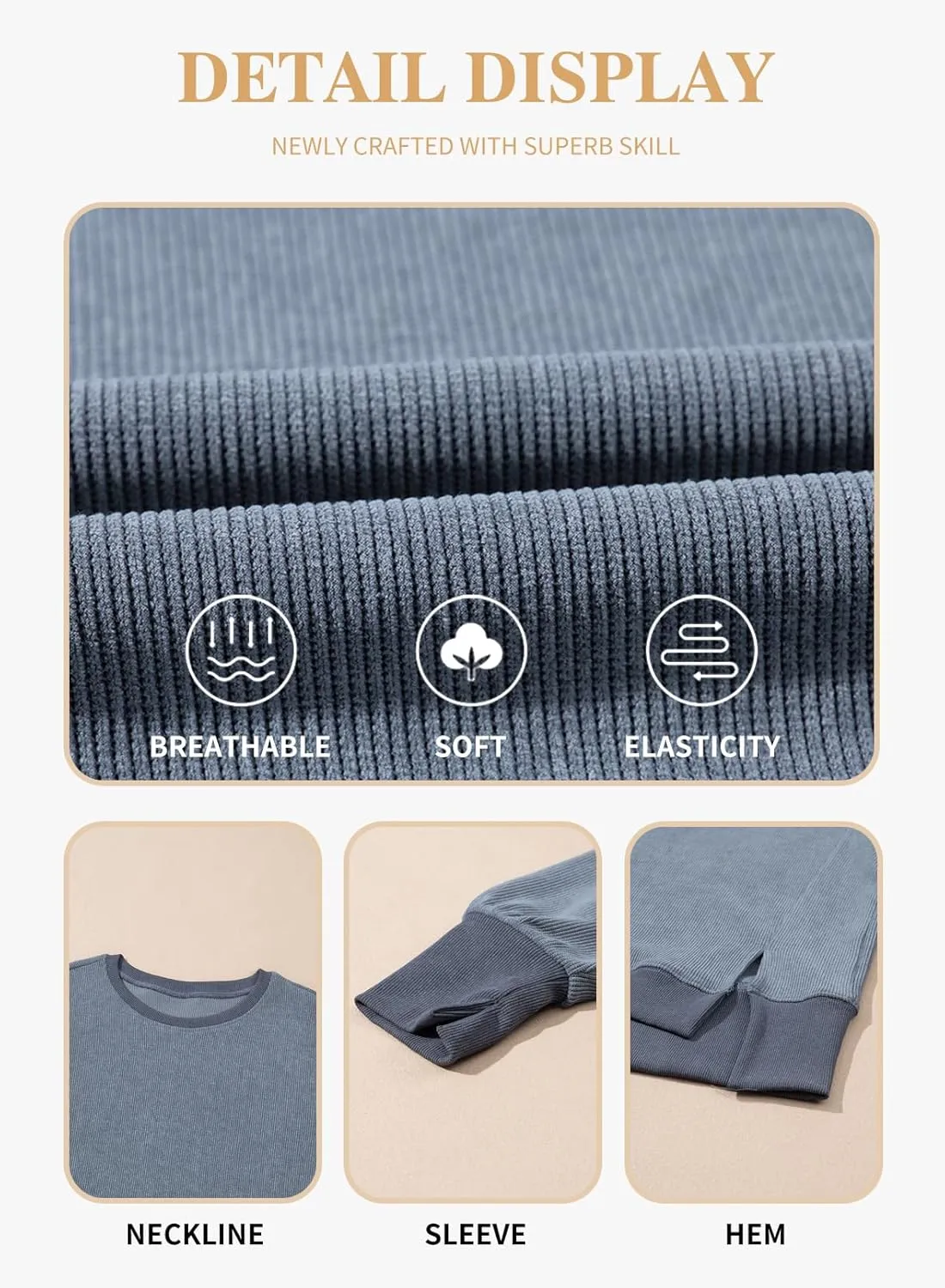 Eytino Plus Size Sweatshirt for Women Oversized Long Sleeve Crewneck Casual Loose Fall Fashion Outfits Tops(1X-5X)