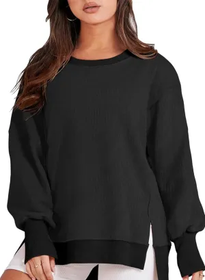 Eytino Plus Size Sweatshirt for Women Oversized Long Sleeve Crewneck Casual Loose Fall Fashion Outfits Tops(1X-5X)
