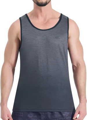 EZRUN Men's Tank Tops Quick Dry Workout Gym Sleeveless Shirts Summer Running Athletic Swim Shirts