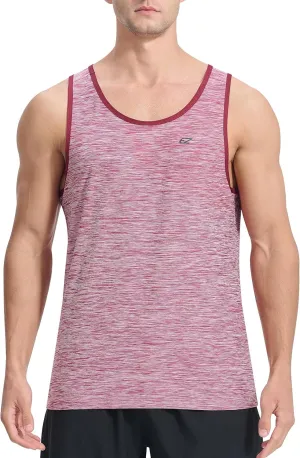EZRUN Men's Tank Tops Quick Dry Workout Gym Sleeveless Shirts Summer Running Athletic Swim Shirts