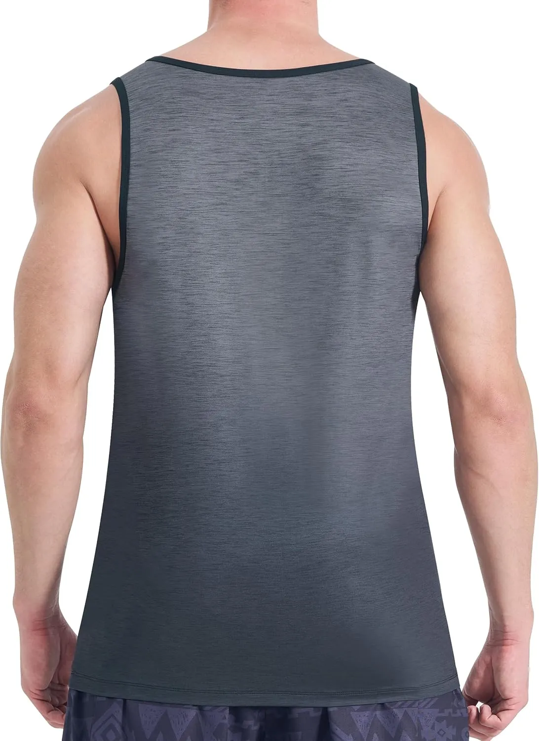EZRUN Men's Tank Tops Quick Dry Workout Gym Sleeveless Shirts Summer Running Athletic Swim Shirts