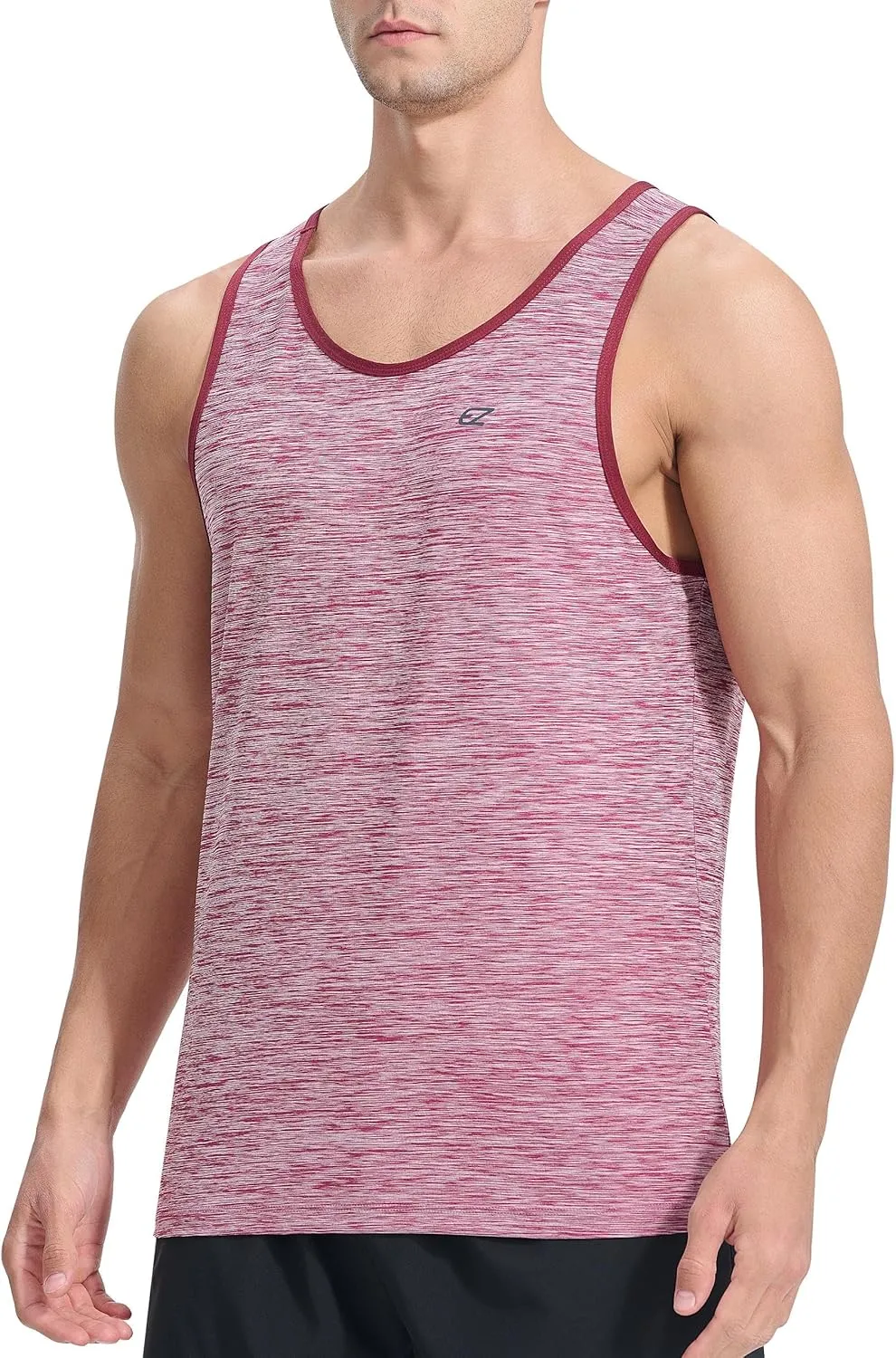 EZRUN Men's Tank Tops Quick Dry Workout Gym Sleeveless Shirts Summer Running Athletic Swim Shirts