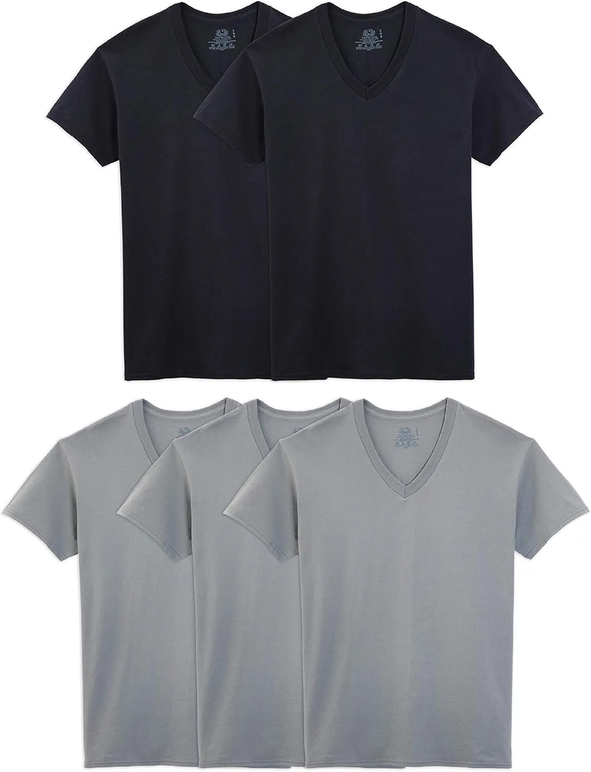 Fruit of the Loom Men's V-Neck T-Shirt Multipack