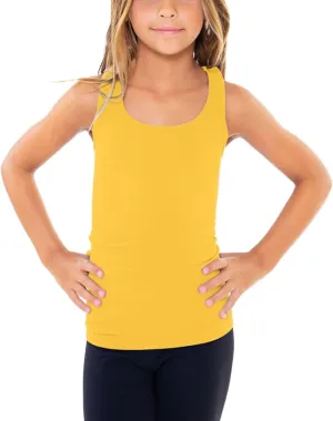 Girls Tank Tops - Racerback Athletic Dance Tops for Cheer Practice Wear - Fits Ages 7-10
