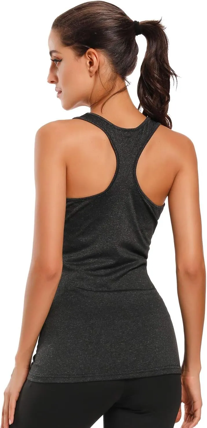 Glampunch 3PCS Maternity Yoga Tops Sleeveless Racerback Workout Athletic Maternity Tank Tops Pregnancy T-Shirt