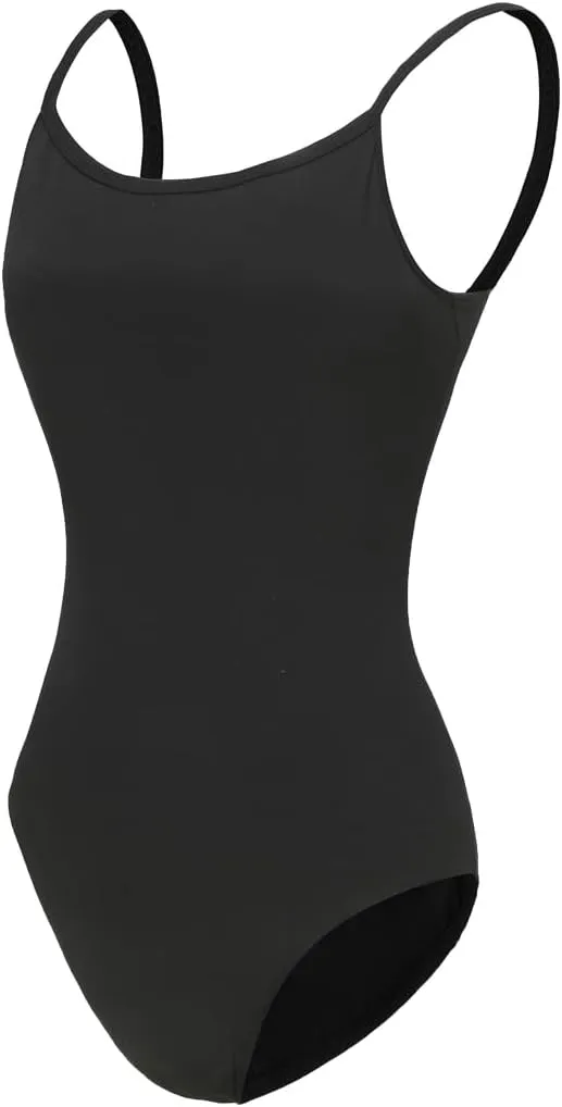 Grils and Women's Camisole Ballet Leotards with Adjustable Straps for Adult Dance Bodysuit