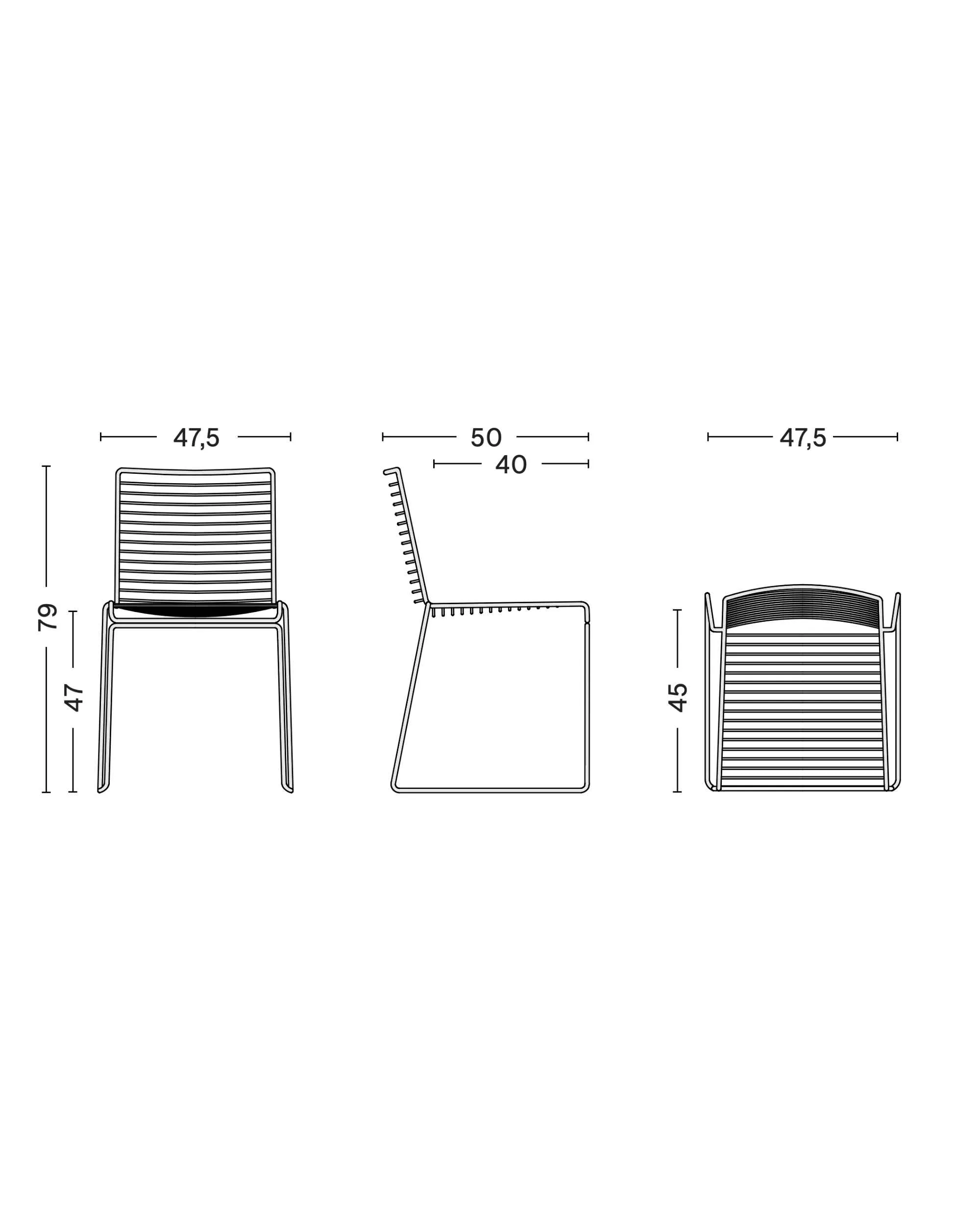 Hay Hee dining chair, fall green (outdoor)