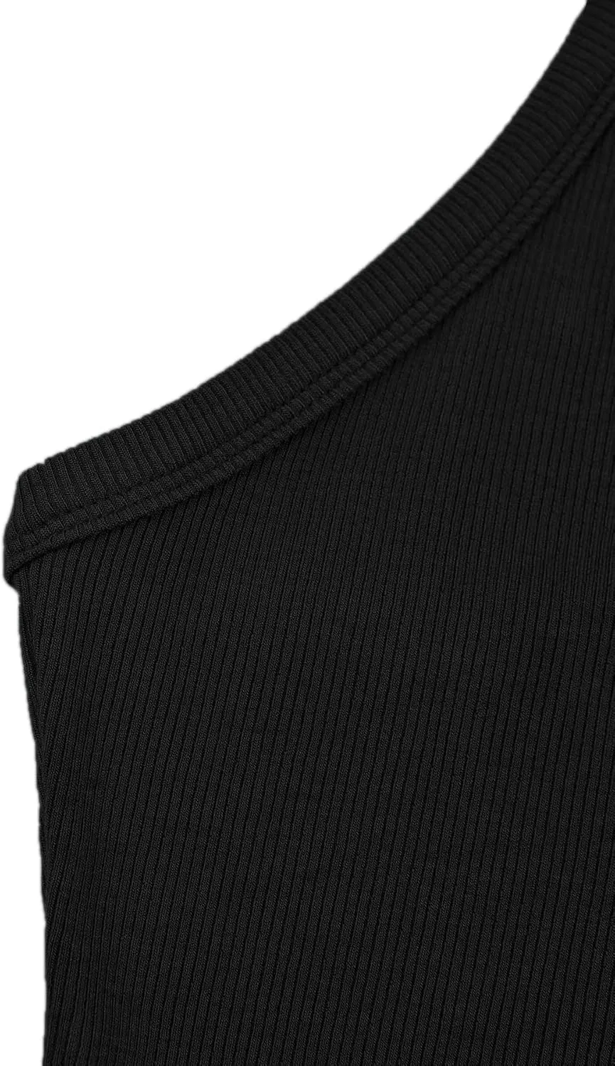 iGENJUN 3 Pack Workout Tops for Women Racerback Basic Tank Summer 2025 Camisole V Neck Slim Fit Ribbed Sleeveless