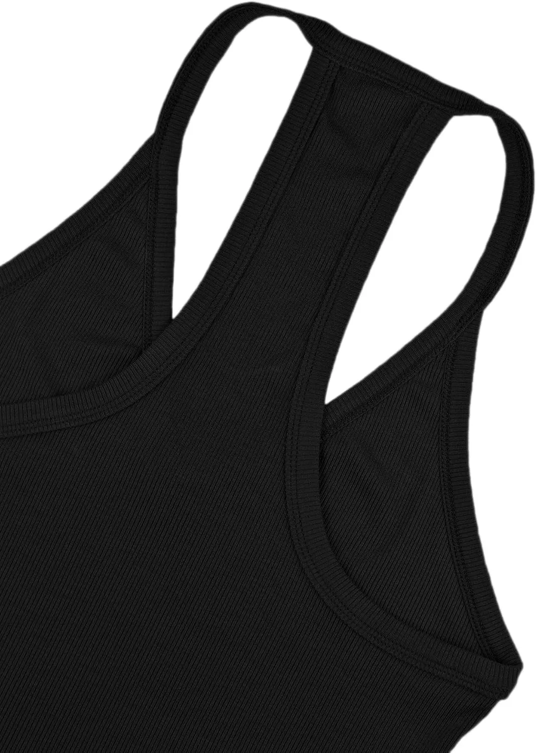 Jar of Love Workout Tank Tops for Women V Neck Racerback Slim Fit Ribbed Sapghetti Tank Fitted Basic Cami Tops
