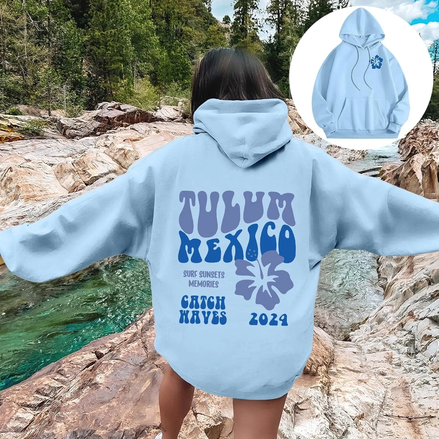 Jesus Loves You Hoodie, Preppy Hoodies for Women Letter Graphic Printed Sweatshirts with Pocket Comfy Fleece Pullover Tops