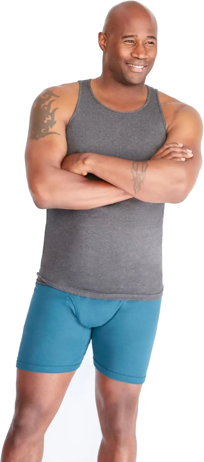 KingSize Men's Big & Tall 3-Pack Ribbed Cotton Tank Undershirt