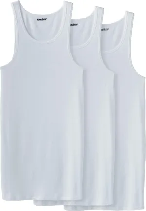 KingSize Men's Big & Tall 3-Pack Ribbed Cotton Tank Undershirt
