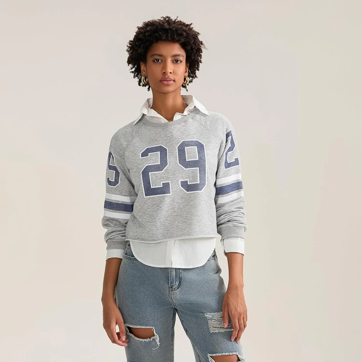 KOSUSANILL Oversized Sweatshirt for Women Y2K Graphic Crewneck Pullover Sweater Loose Fit Long Sleeve T-Shirt Top Fall