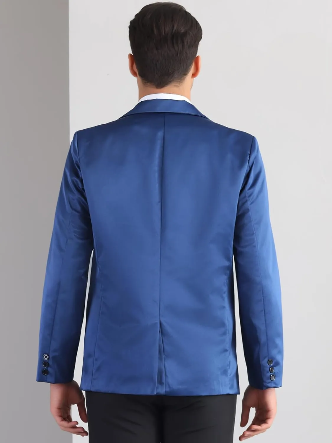 Lars Amadeus Formal Blazer for Men's Single Breasted Peak Lapel Business Suit Jacket Classic Sport Coats